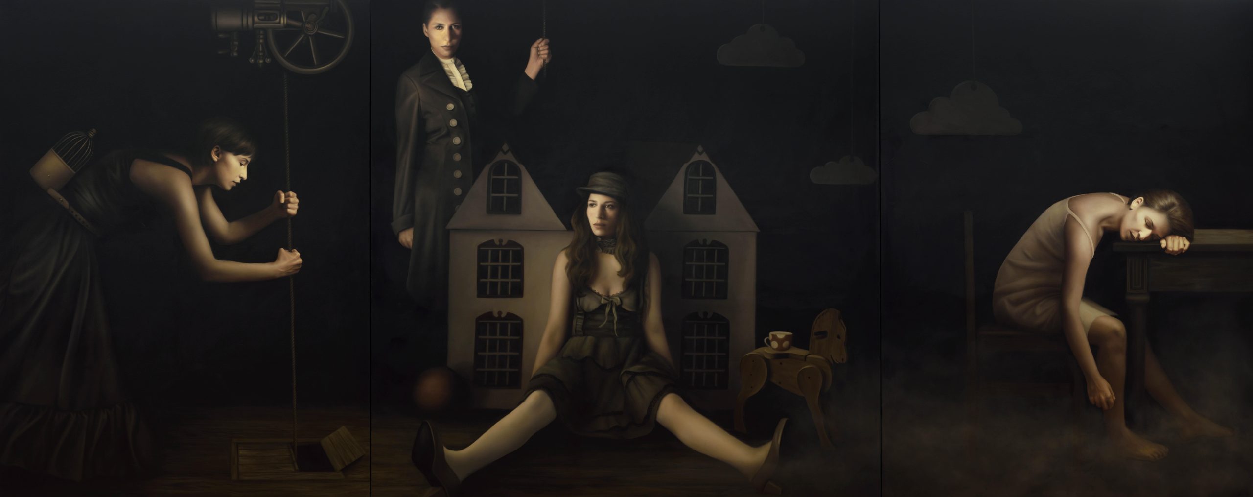 "Gerçek ve Hayalin İç İçe Geçtiği Bir Yolculuk: Topdemir'in 'Enigmatic Couple Tales' Sergisi"