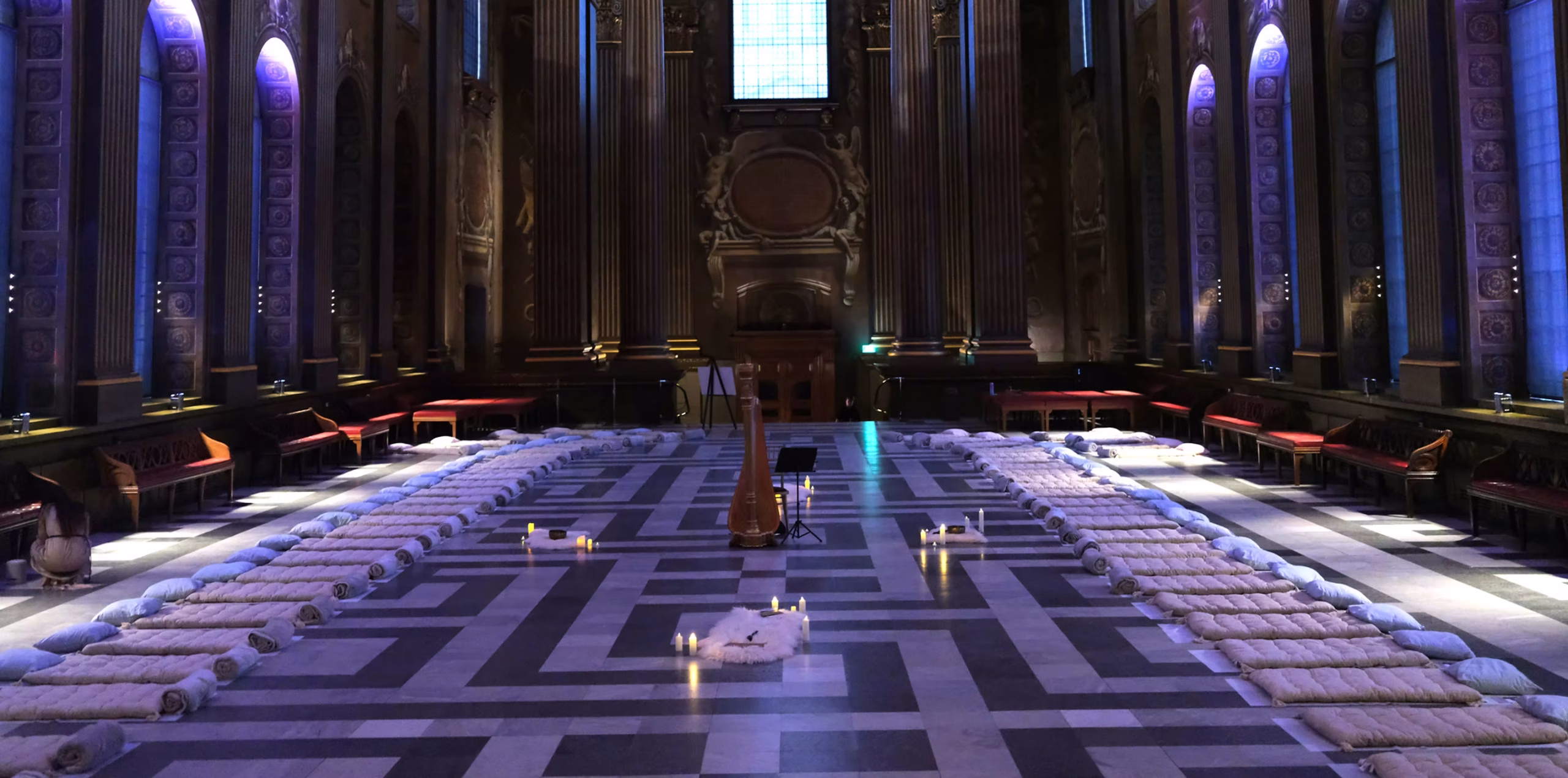 London: A Unique Experience at the Old Royal Naval College – Lie Down and Listen in the Painted Hall!